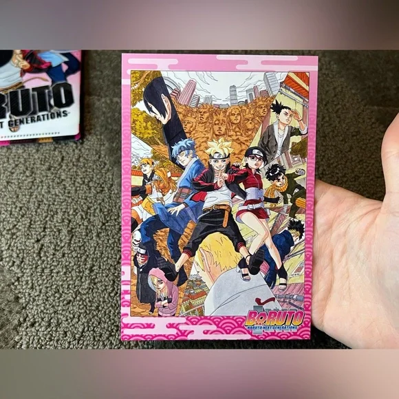 Boruto Naruto Next Generations Clear File Photo Case & Postcard Japan Anime - Picture 11 of 14